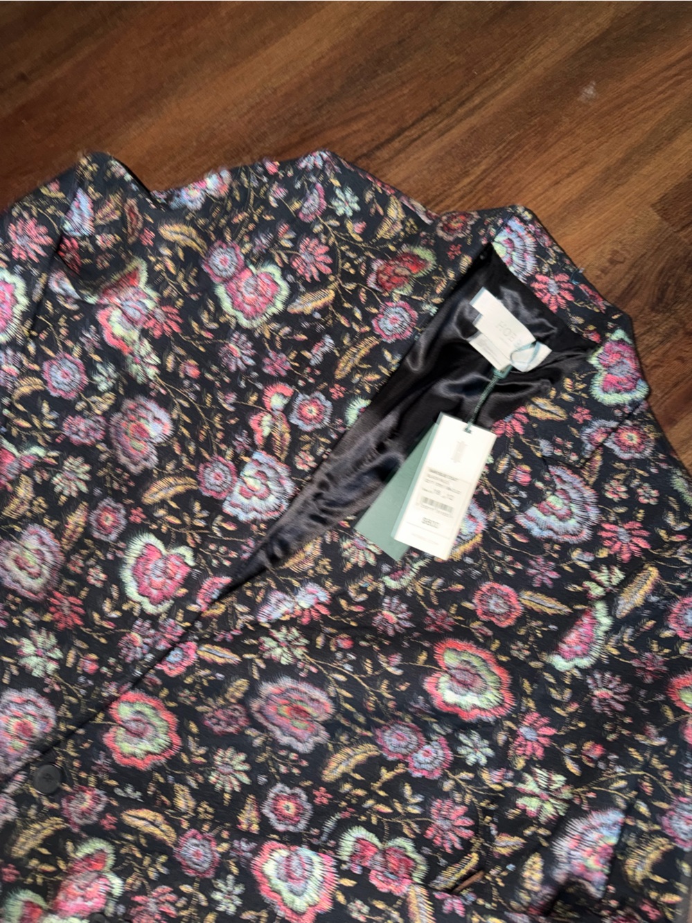 Rare Hobbs Palace collection embroidered brocade coat NWT $600 summer jacket - Picture 7 of 15